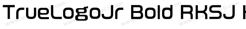 TrueLogoJr Bold RKSJ H字体转换